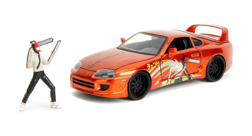 Hollywood Rides Chainsaw Man - 1:24 Scale 1995 Toyota Supra Model