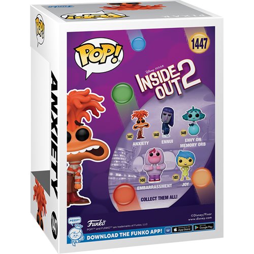 Inside Out 2 Anxiety Funko Pop! Vinyl Figure #1447