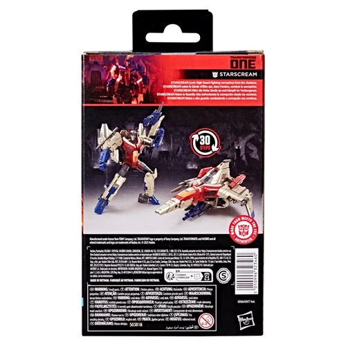 Transformers Studio Series Deluxe Class Transformers One Starscream