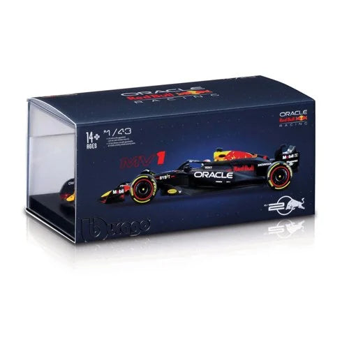 Formula 1 Oracle Red Bull RB20 Max Verstappen #1 with Helmet (2024) Die-Cast Metal 1:43 Scale Vehicle