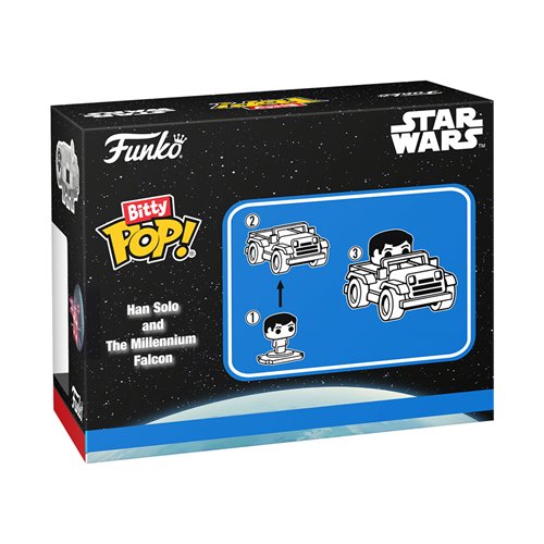 Star Wars Han Solo with Millennium Falcon Bitty Pop! Ride | Funko