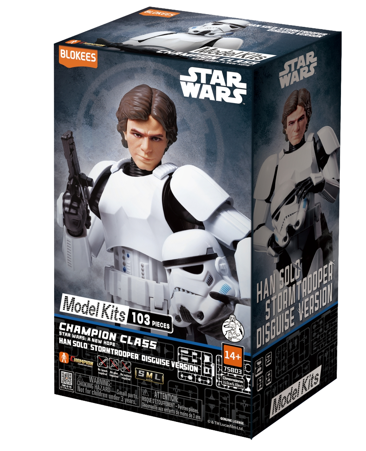 Star Wars: A New Hope Han Solo Stormtrooper Disguise Version Blokees Model Kit (SHIPPING 3/26)
