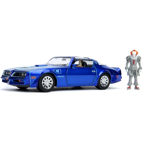 It: Chapter Two 1977 Pontiac Firebird 1:24 Scale Die-Cast Metal Vehicle with Pennywise Figure