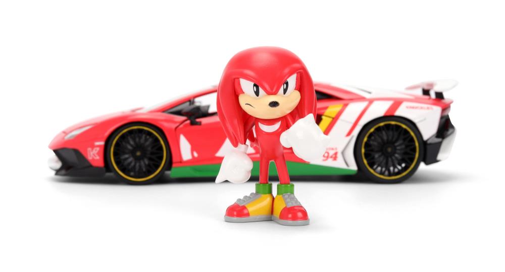Hollywood Rides Sonic the Hedgehog - Knuckles 1:24 Scale Lamborghini Aventador SV Model