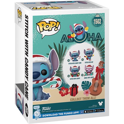 Lilo & Stitch | Holiday Stitch with Candy Cane Funko Pop! #1502 | Funko | PREORDER