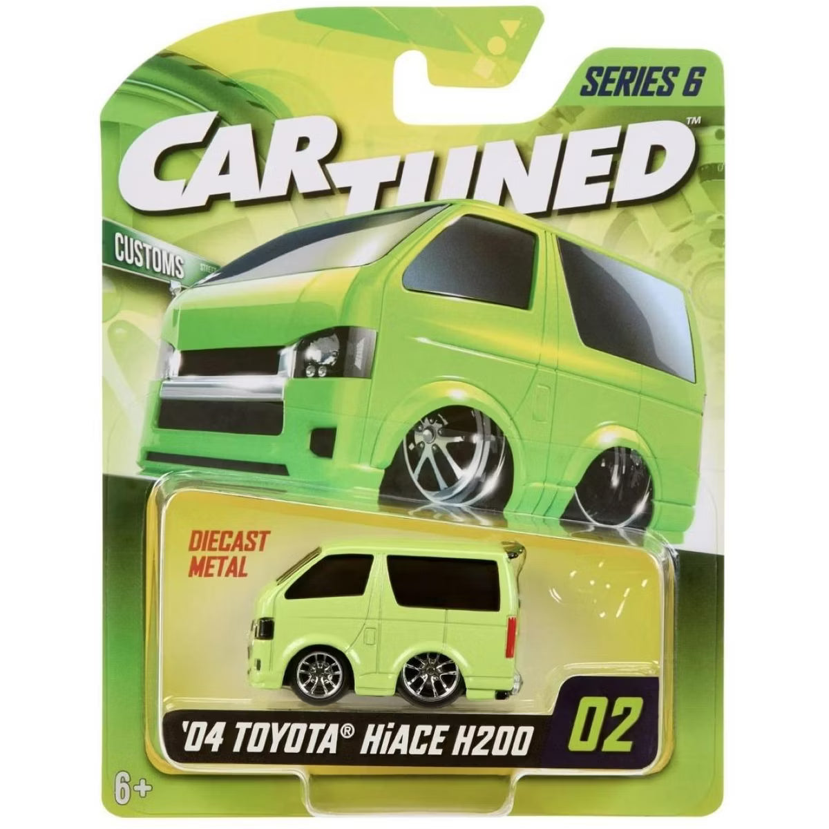Car Tuned Series 6 2004 Toyota HiAce H200 #02 • 1:64 Die-Cast Collectible Van