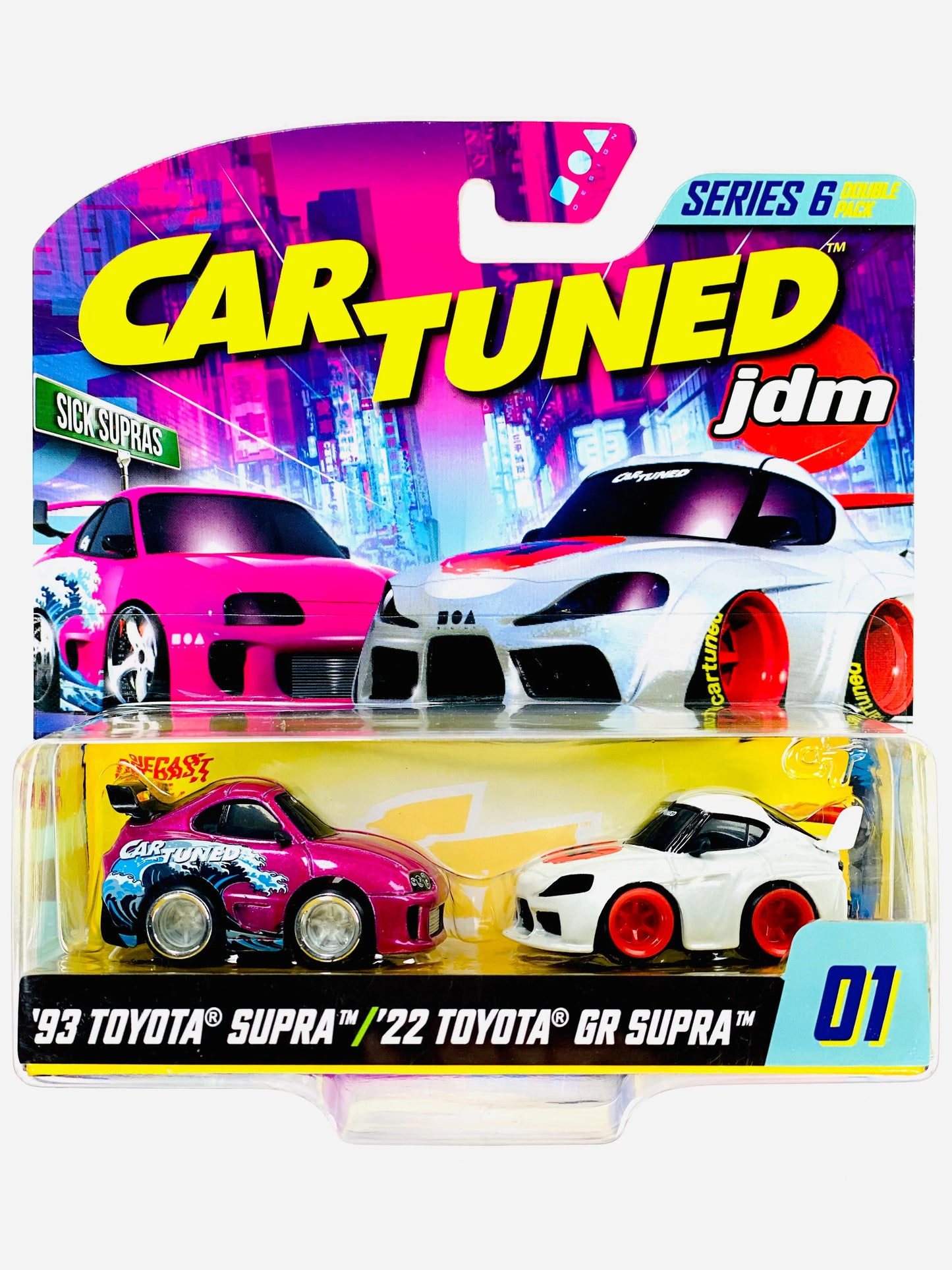 Car Tuned Series 6 Double Pack – 1993 Toyota Supra & 2022 Toyota GR Supra | 1:64 Die-Cast Collectible