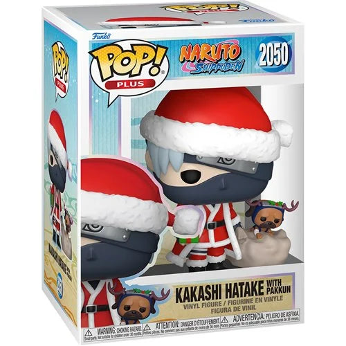 Naruto: Shippuden Kakashi Hatake with Pakkun (Holiday) Funko Pop! Vinyl Figure Plus #2050