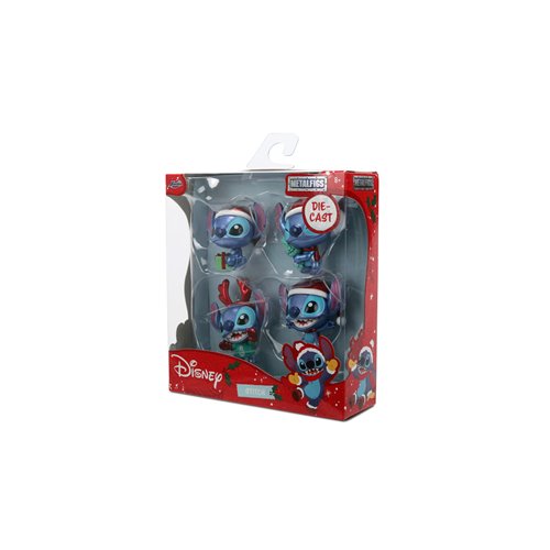 Lilo and Stitch Stitch Holiday MetalFigs 2 1/2-Inch Die-Cast Metal Mini-Figure 4-Pack