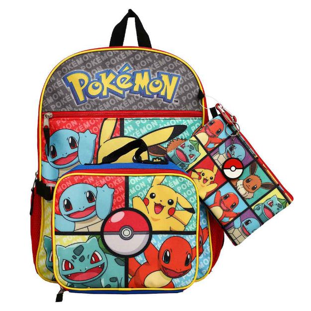 Pokemon 4 pc Backpack Set (ETA JULY / AUGUST 2024)