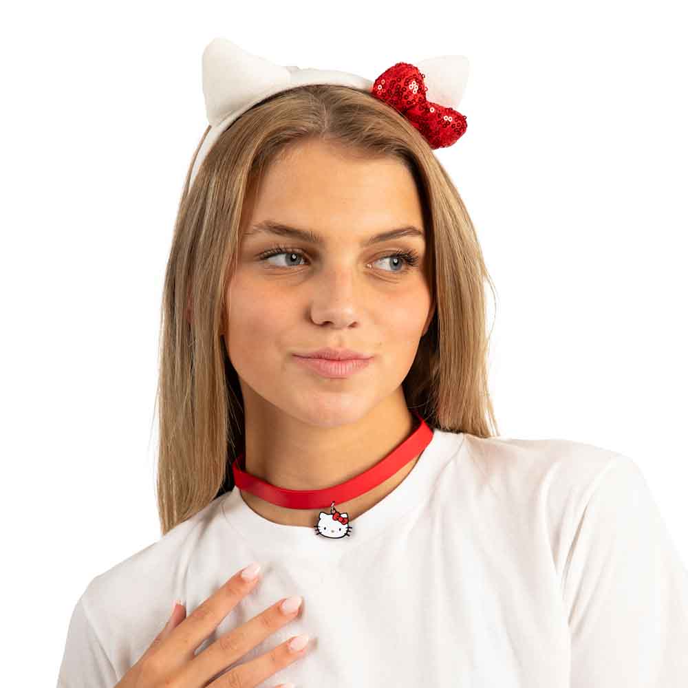 HELLO KITTY COSPLAY CHOKER & HEADBAND SET (ETA AUGUST / SEPTEMBER 2024)