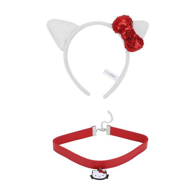 HELLO KITTY COSPLAY CHOKER & HEADBAND SET (ETA AUGUST / SEPTEMBER 2024)