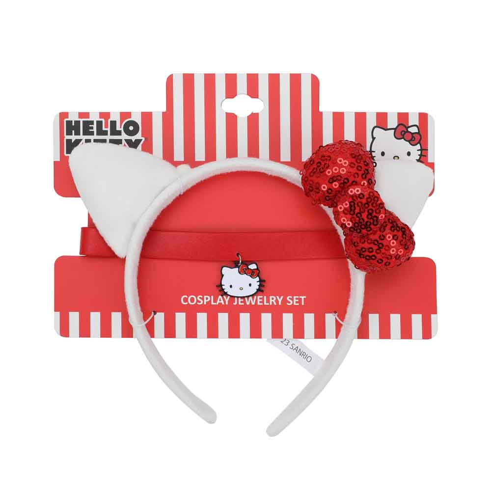 HELLO KITTY COSPLAY CHOKER & HEADBAND SET (ETA AUGUST / SEPTEMBER 2024)