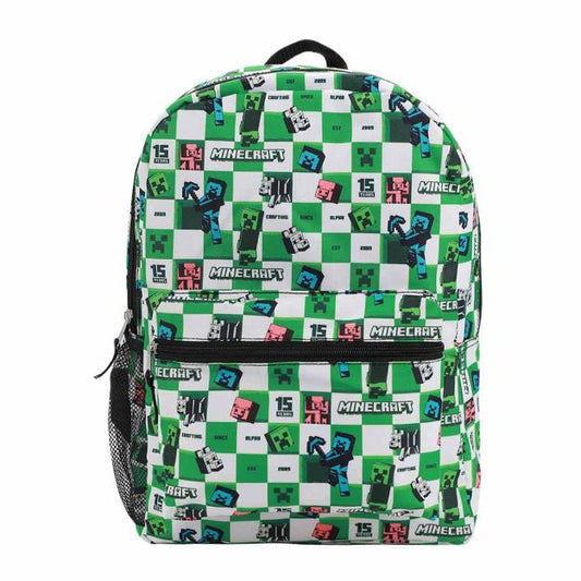 Minecraft Checkered AOP Youth Backpack (ETA JULY / AUGUST 2024)