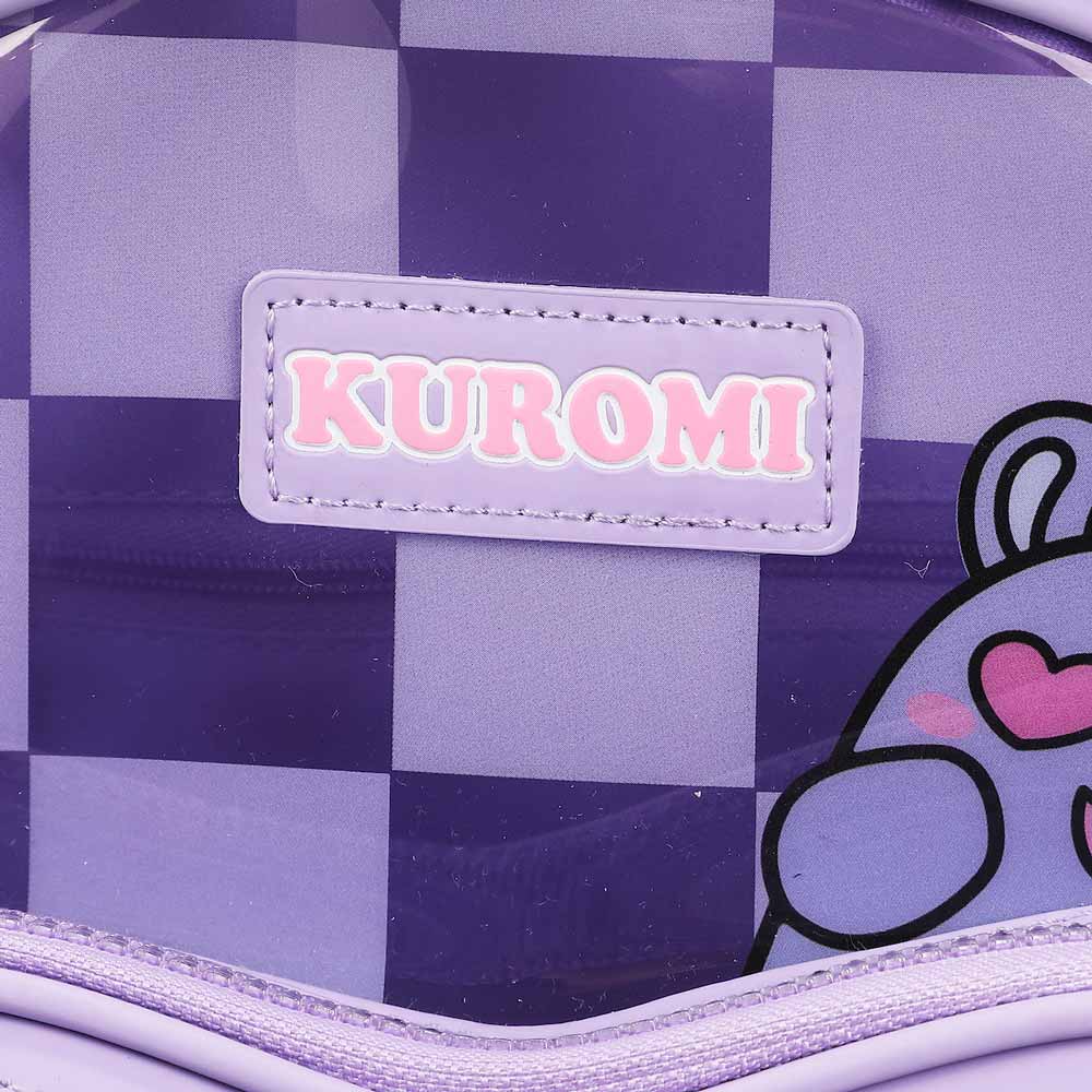 Kuromi Peekaboo Heart Clear Mini Backpack (ETA FEBRUARY / MARCH 2025)