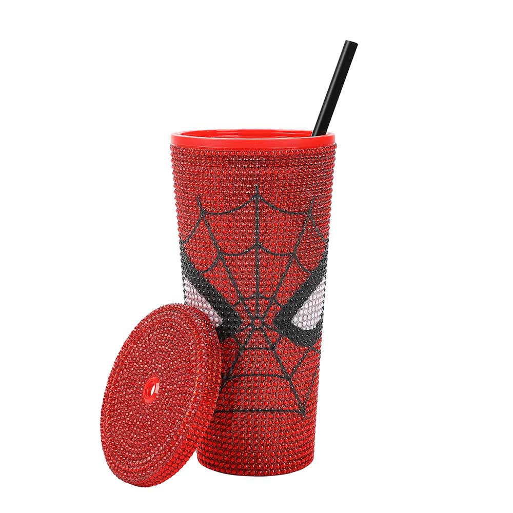 Marvel Spider-Man Rhinestone 24 oz. Acrylic Tumbler (ETA MARCH/APRIL 2025)