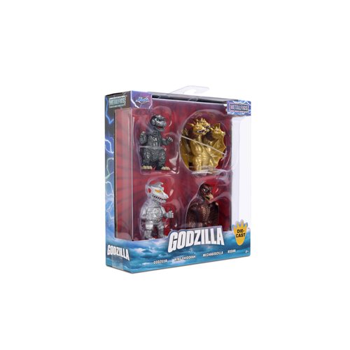 Godzilla Wave 1 MetalFigs 2 1/2-Inch Die-Cast Metal Mini-Figure 4-Pack