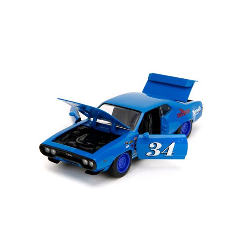 Bigtime Muscle 1972 Plymouth GTX Glossy Blue 1:24 Scale Die-Cast Metal Vehicle (ETA JANUARY 2025)