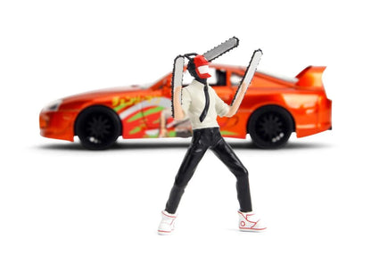 Hollywood Rides Chainsaw Man - 1:24 Scale 1995 Toyota Supra Model
