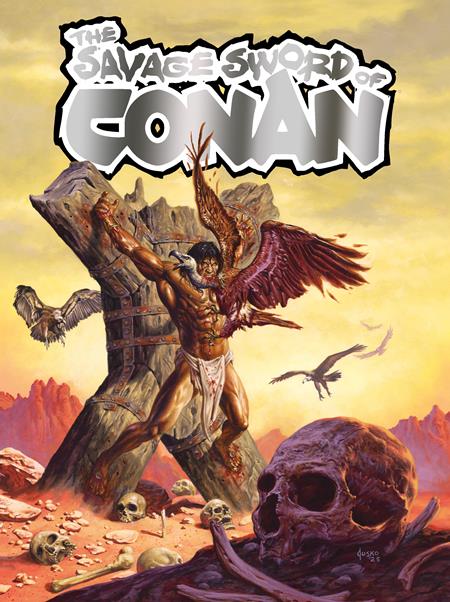 SAVAGE SWORD OF CONAN #8 CVR D SDCC EXCLUSIVE JOE JUSKO FOIL TRADE VAR (MR)