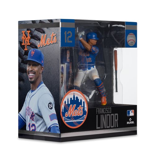 MLB SportsPicks New York Mets Francisco Lindor 7-Inch Posed Figure
