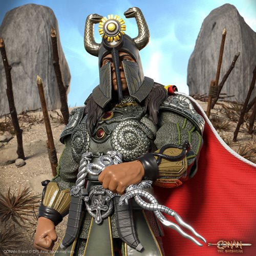 Conan the Barbarian Ultimates Thulsa Doom Battle of the Mounds 7-Inch Action Figure (ETA APRIL 2024)
