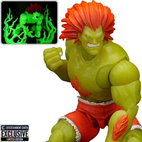 Ultra Street Fighter II Blanka Glow-in-the-Dark 6-Inch Scale Action Figure - Entertainment Earth Exclusive