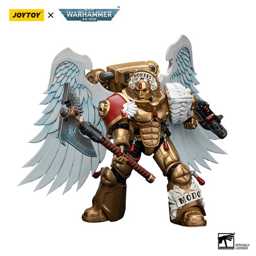 Joy Toy Warhammer 40,000 Blood Angels Sanguinary Guard with Encarmine Axe and Inferno Pistol 1:18 Scale Action Figure (ETA January / February 2025)