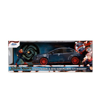 Jujutsu Kaisen 2016 Subaru WRX STI 1:24 Scale Die-Cast Metal Vehicle with Yuji Itadori Figure (ETA JANUARY 2025)