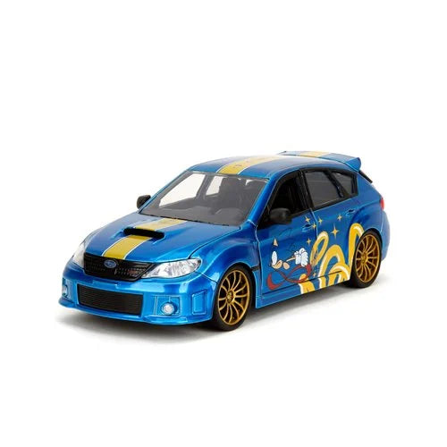 Sonic the Hedgehog 2012 Subaru Impreza WRX STI 1:24 Scale Die-Cast Metal Vehicle with Figure