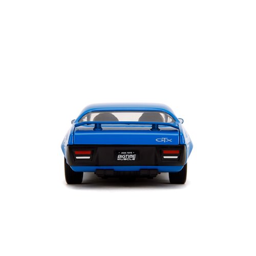 Bigtime Muscle 1972 Plymouth GTX Glossy Blue 1:24 Scale Die-Cast Metal Vehicle (ETA JANUARY 2025)