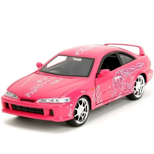 Fast and Furious 1995 Honda Integra Type R Suki's Pink Design 1:24 Scale Die-Cast Metal Vehicle