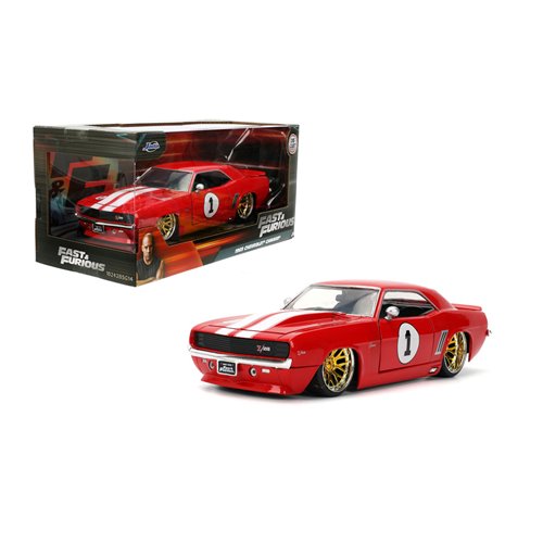 Fast and Furious 1969 Chevrolet Camaro Red 1:24 Scale Die-Cast Metal Vehicle (ETA JANUARY 2025)