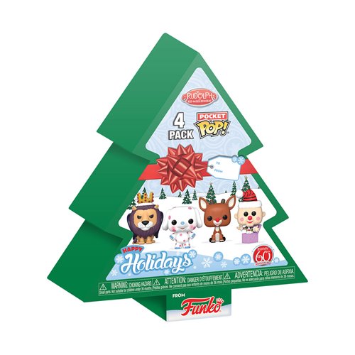 Rudolph the Red-Nosed Reindeer Holiday Funko Pocket Pop! Mini-Figure Tree 4-Pack Set (ETA OCTOBER / NOVEMBER 2024)