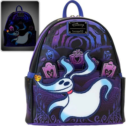 Nightmare Before Christmas Zero and Jack Light-Up Mini Backpack