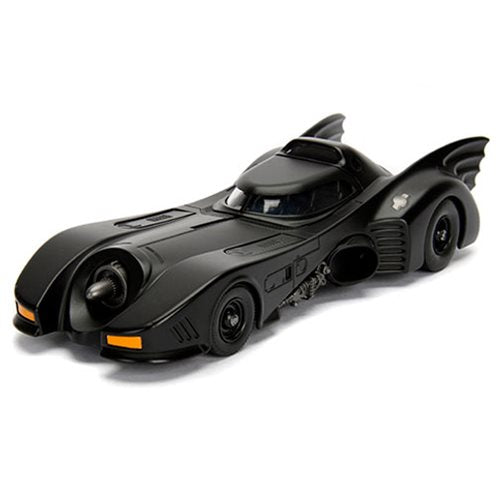 Batman 1989 Movie Batmobile 1:24 Scale Die-Cast Metal Model Kit with Batman Figure
