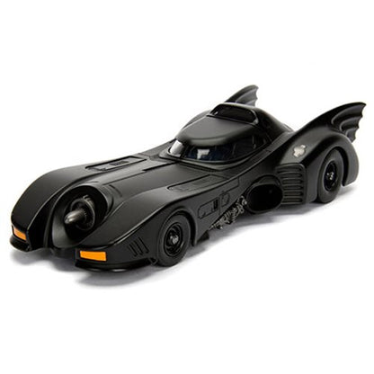 Batman 1989 Movie Batmobile 1:24 Scale Die-Cast Metal Model Kit with Batman Figure