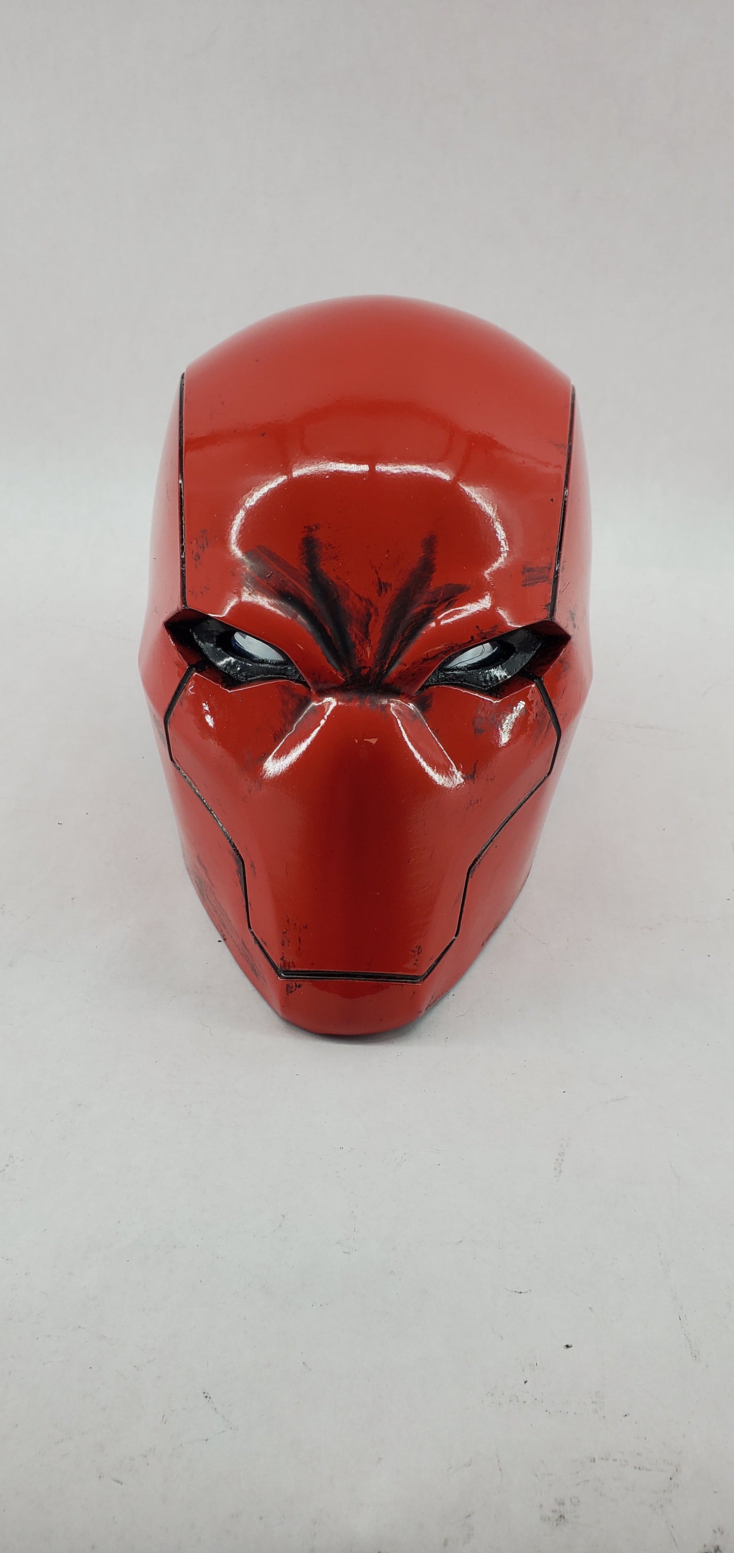 Red Vigilante Helmet - Wearable Costume Cowl Mask Helm