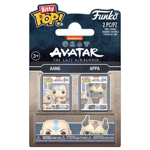 Avatar: The Last Air Bender Aang with Momo and Appa Funko Bitty Pop! Mini-Figure 2-Pack