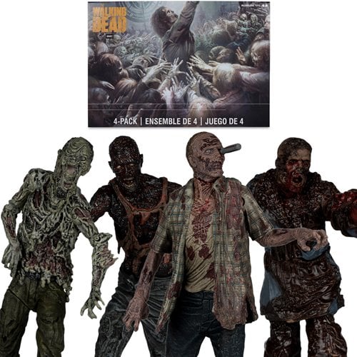 The Walking Dead Walkers 5-Inch Action Figure 4-Pack