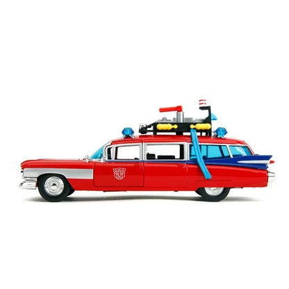 Ghostbusters Ecto-1 Transformers Mashup 1:24 Scale Die-Cast Metal Vehicle