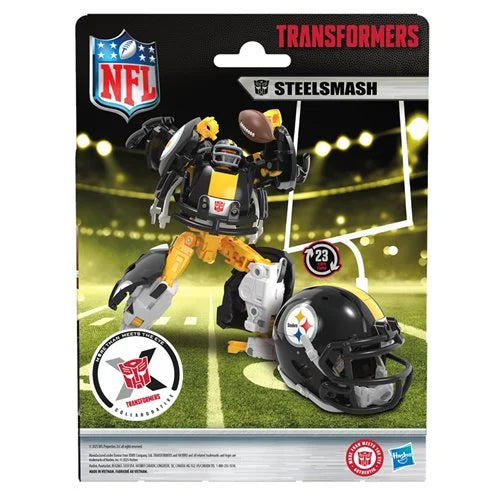 PREORDER - Transformers NFL Pittsburgh Steelers Steelmash Action Figure – PREORDER March 2026 – Licensed NFL Toy
