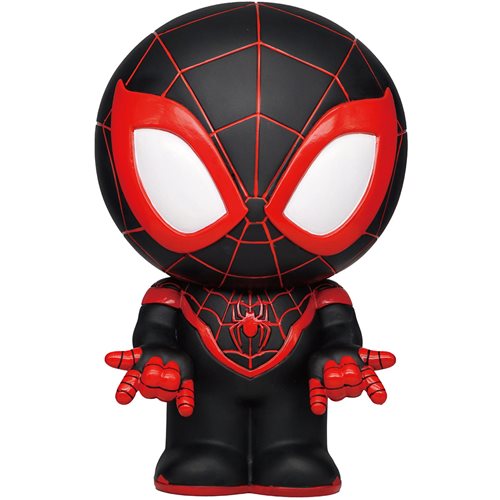 Spider-Man Miles Morales Black and Red Suit PVC Figural Bank