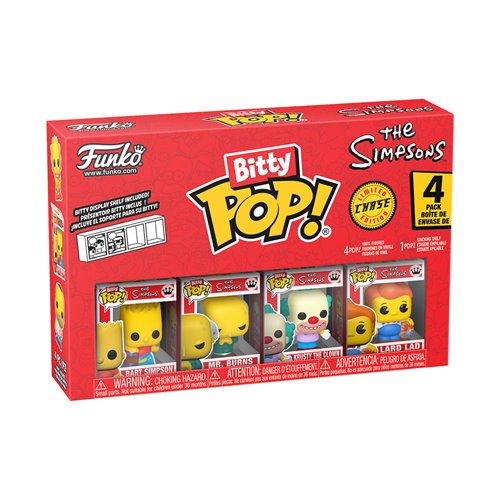 The Simpsons Bart Simpson Funko Bitty Pop! Mini-Figure 4-Pack