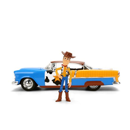 Toy Story 1955 Chevrolet Bel Air with Woody | 1:24 Die-Cast | Jada Toys