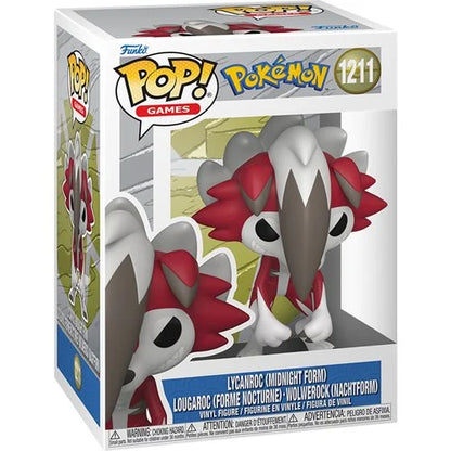 Pokemon Lycanroc (Midnight Form) Funko Pop! Vinyl Figure #1211 - PREORDER