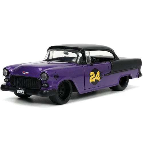 Bigtime Muscle 1955 Chevrolet Bel-Air Metallic Purple and Gold 1:24 Scale Die-Cast Metal Vehicle (ETA JANUARY 2025)