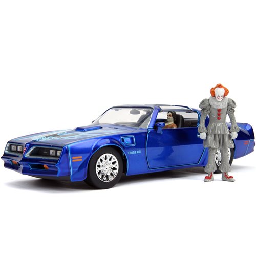It: Chapter Two 1977 Pontiac Firebird 1:24 Scale Die-Cast Metal Vehicle with Pennywise Figure