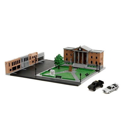 Back to the Future Hill Valley Courthouse Nano Hollywood Rides Nano Scene Diorama with Vehicles