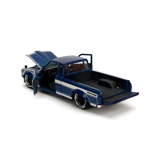 JDM Tuners 1972 Datsun 620 Pickup Gloss Blue 1:24 Scale Die-Cast Metal Vehicle (ETA JANUARY 2025)